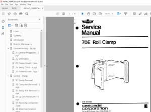 Cascade 70E Roll Clamp Service Manual 667442 - PDF DOWNLOAD