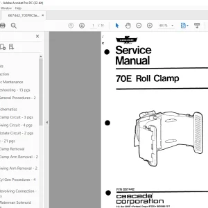 Cascade 70E Roll Clamp Service Manual 667442 - PDF DOWNLOAD