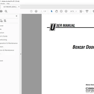 Cascade Boxcar Door Assist Service Manual 6019803 R-3 - PDF DOWNLOAD