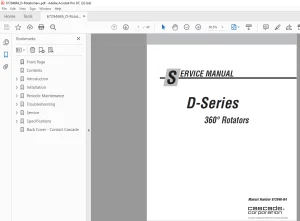 Cascade D-Series 360° Rotators Service Manual 672946-R4 - PDF DOWNLOAD