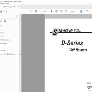 Cascade D-Series 360° Rotators Service Manual 672946-R4 - PDF DOWNLOAD