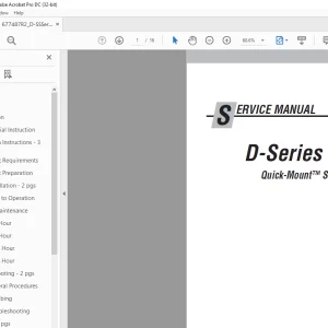 Cascade D-Series Quick-Mount Sideshifters Service Manual 677487-R2 - PDF DOWNLOAD