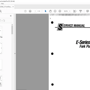Cascade E-Series Fork Positioner Service Manual - PDF DOWNLOAD
