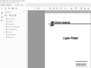 Cascade Layer Picker Service Manual 230444 R-1 - PDF DOWNLOAD