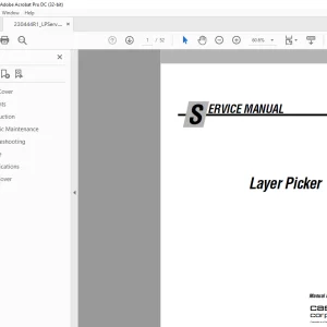 Cascade Layer Picker Service Manual 230444 R-1 - PDF DOWNLOAD