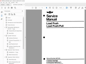Cascade Load Push Load Push/Pull Service Manual - PDF DOWNLOAD