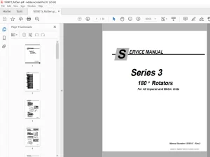 Cascade Series 3 180 o Rotators Service Manual 1809015 - PDF DOWNLOAD
