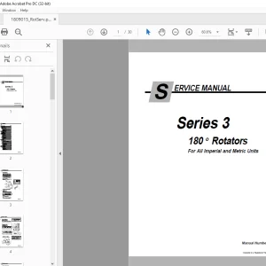 Cascade Series 3 180 o Rotators Service Manual 1809015 - PDF DOWNLOAD