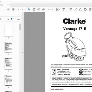 Clarke Vantage 17 E Instructions For Use Manual - PDF DOWNLOAD