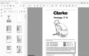 Clarke Vantage 17B Instructions For Use Manual - PDF DOWNLOAD