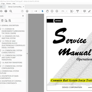 Denso CommonRail Isuzu Training Service Manual  PDF
