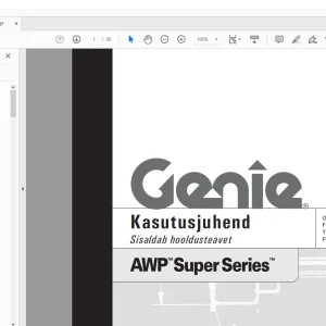 GENIE AWP Super Series Kasutusjuhend 145356ET - PDF DOWNLOAD