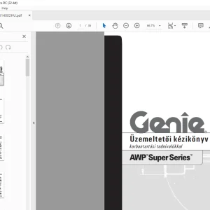 GENIE AWP Super Series Üzemeltetői kézikönyv 114002HU - PDF DOWNLOAD