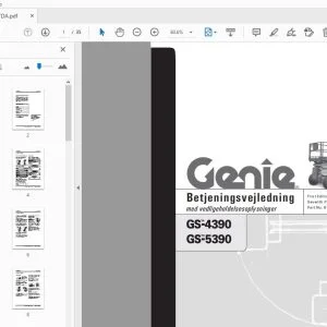GENIE GS-4390 GS-5390 Betjeningsvejledning 62747DA - PDF DOWNLOAD