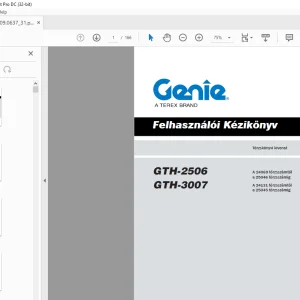 GENIE GTH-2506 GTH-3007 Felhasználói Kézikönyv - PDF DOWNLOAD
