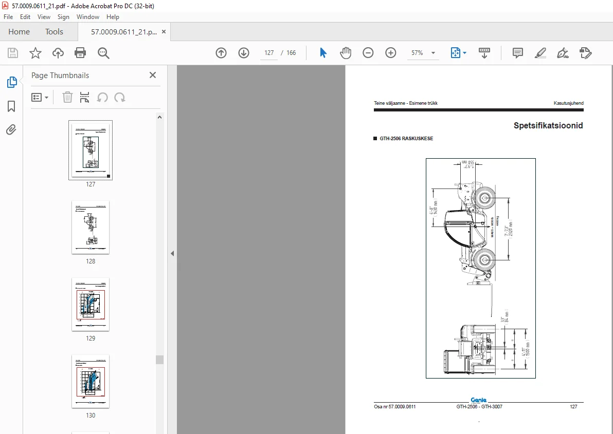 GENIE GTH-2506 GTH-3007 Kasutusjuhend 57.0009.0611 - PDF DOWNLOAD - Image 3