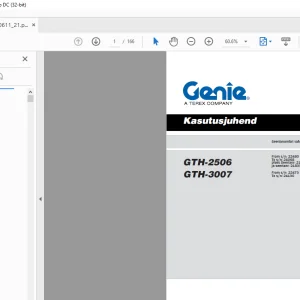 GENIE GTH-2506 GTH-3007 Kasutusjuhend 57.0009.0611 - PDF DOWNLOAD