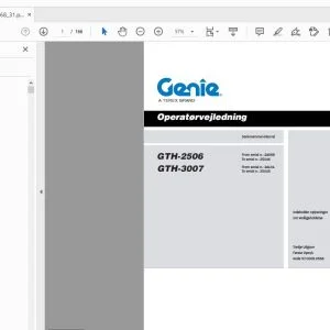 GENIE GTH-2506 GTH-3007 Operatørvejledning 57.0009.0568_31 - PDF DOWNLOAD