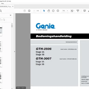 GENIE GTH-2506 Stage 3A Stage 3B GTH-3007 Stage 3A Stage 3B Bedieningshandleiding