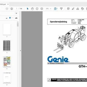GENIE GTH-4013 Operatørvejledning 57.0007.0900 - PDF DOWNLOAD