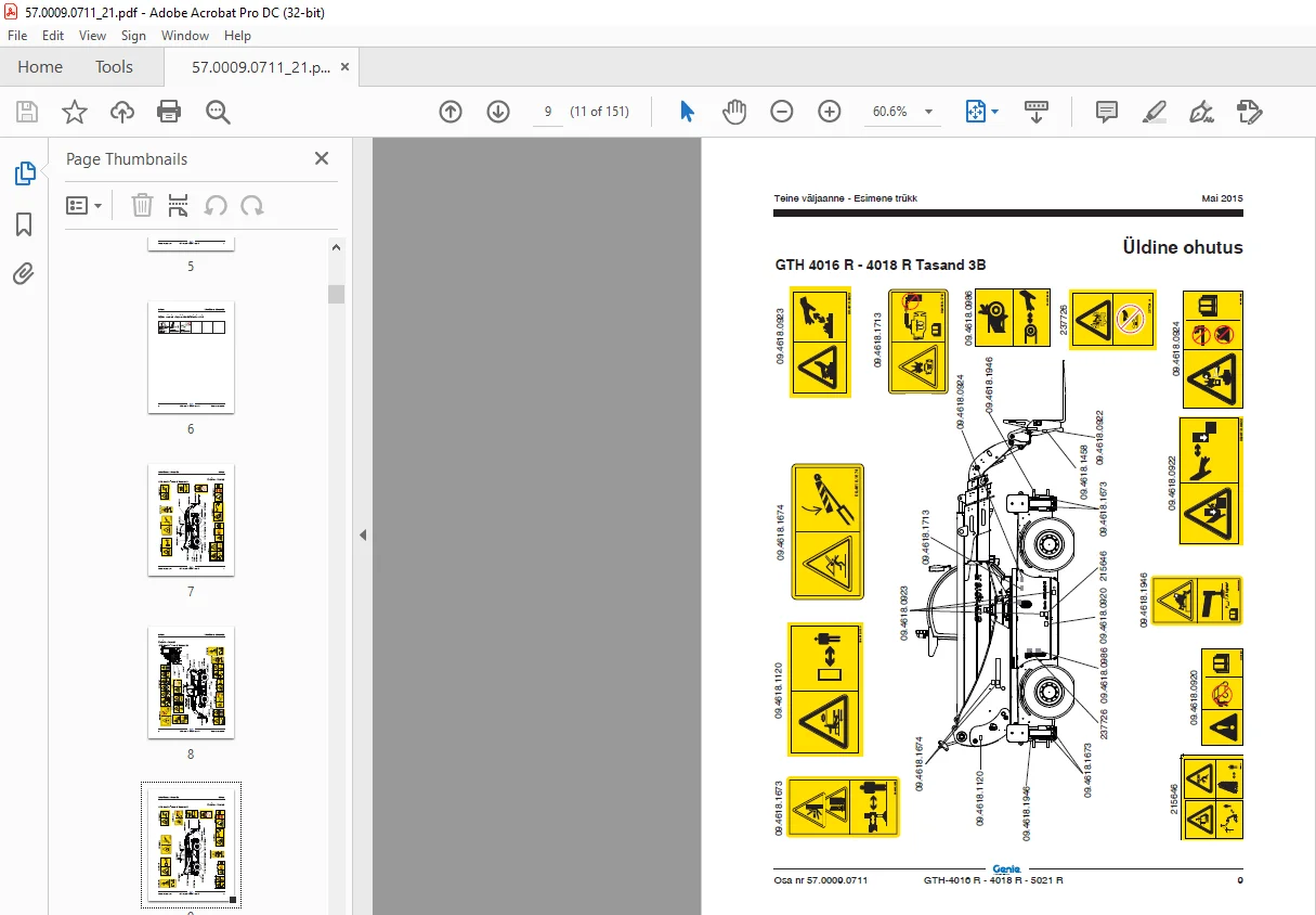 Genie GTH-4016 R GTH-4018 R GTH-5021 R Kasutusjuhend PDF Download - Image 3
