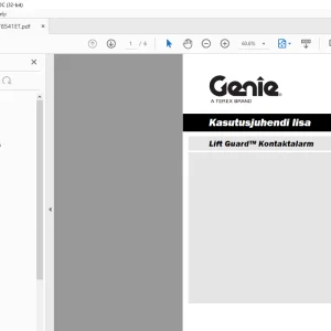 GENIE Lift Guard Kontaktalarm Kasutusjuhendi - PDF DOWNLOAD