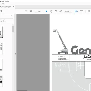 GENIE S-100 S-105 S-120 S-125 دليل المشغل- PDF DOWNLOAD