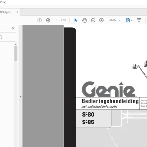 GENIE S-80 S-85 Bedieningshandleiding 43650DU - PDF DOWNLOAD