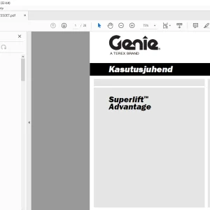GENIE Superlift Advantage Kasutusjuhend 97550ET - PDF DOWNLOAD
