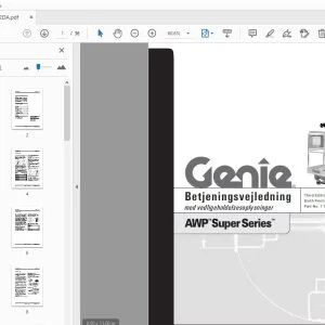 Genie AWP SUPER SERIES Betjeningsvejledning 114002DA - PDF DOWNLOAD