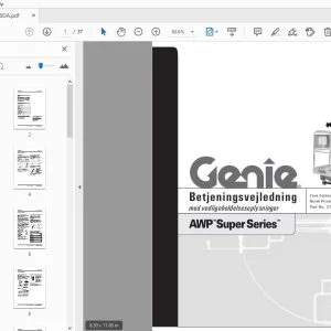 Genie AWP Super Series Betjeningsvejledning 37168DA - PDF DOWNLOAD