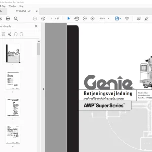 Genie AWP SuperSeries Betjeningsvejledning 37168DA - PDF DOWNLOAD 