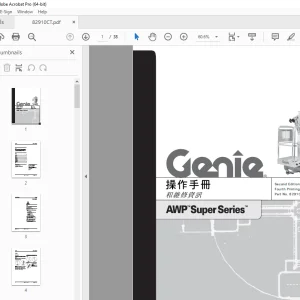 Genie AWP SuperSeries 操作手冊 82910CT - PDF DOWNLOAD