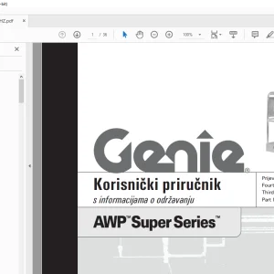 Genie AWP™Super Series™ Korisnički Priručnik 145356HZ - PDF DOWNLOAD