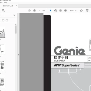 Genie AWP™Super Series™ 操作手冊 和維修資訊 手動的- PDF DOWNLOAD