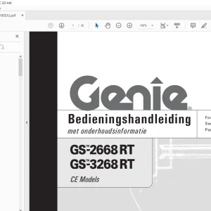 Genie G-2668 RT GS-3268 RT Bedieningshandleiding - PDF DOWNLOAD