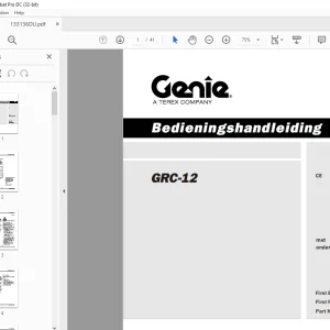 Genie GRC-12 Bedieninghandleding - PDF DOWNLOAD