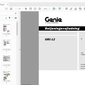 Genie GRC-12 Betjeningsvejledning 133136DA - PDF DOWNLOAD