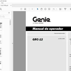 Genie GRC-12 Manual do operador 133573PB - PDF DOWNLOAD