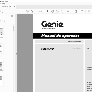 Genie GRC-12 Manual do operador 133574PB - PDF DOWNLOAD
