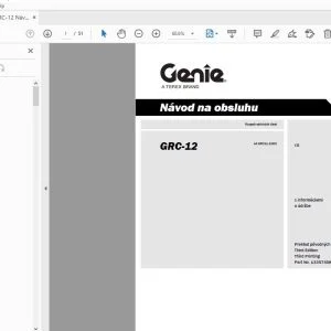 Genie GRC-12 Návod na obsluhu 133574SK - PDF DOWNLOAD