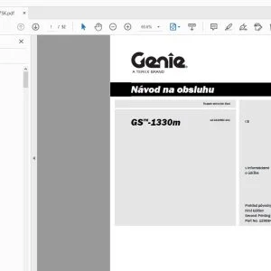 Genie GS-1330m Návod na obsluhu 1290847SK - PDF DOWNLOAD