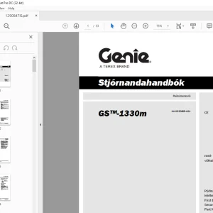 Genie GS-1330m Stjórnandahandbók 1290847ISGT - PDF DOWNLOAD