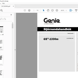Genie GS-1330m Stjórnandahandbók 1301859ISGT - PDF DOWNLOAD