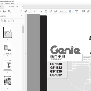 Genie GS-1530 GS-1532 GS-1930 GS-1932 操作手冊 82510CT PDF