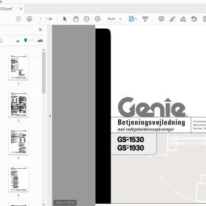 Genie GS-1530 GS-1930 Betjeningsvejledning 39527DA - PDF DOWNLOAD