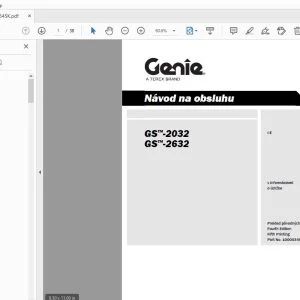 Genie GS-20/32 GS-26/32 Návod na obsluhu 1000034SK - PDF DOWNLOAD