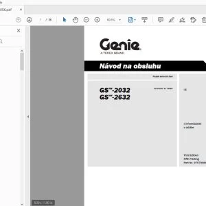 Genie GS-2032 GS-2632 Návod na obsluhu 97570SK - PDF DOWNLOAD