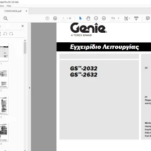 Genie GS-2032 GS-2632 Εγχειρίδιο Λειτουργίας 1000034GKGT PDF