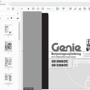 Genie GS-2668 DC GS-3268DC Betjeningsvejledning 82262DA - PDF
